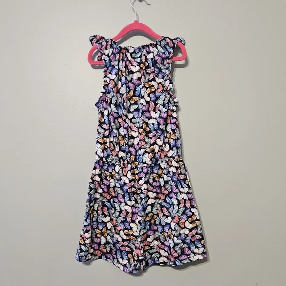 Colorful Butterfly Print Romper - Picture 3 of 4